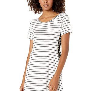 BB Dakota Stripe Dress w/Lace-up Sides-Size M